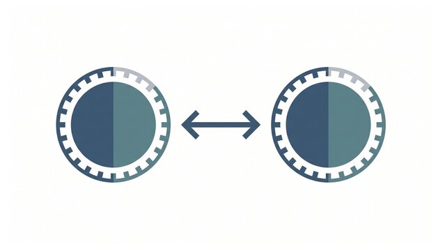 Flat geometric token authentication vector asset for secure data transfer protocols and corporate identity management slides