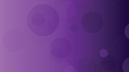 Deep purple gradient background, featuring soft, translucent, circular bokeh shapes, of varying sizes, scattered across the, dark surface area © Shabuj