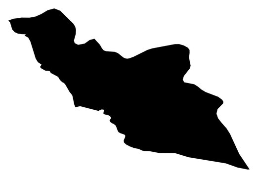 A contour map of Nax&ccedil;ıvan Autonomous Republic. Azerbaijani economic region silhouette