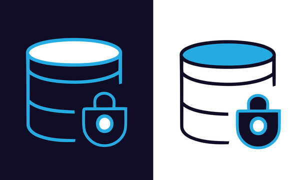 Secure Database and Encrypted Server Storage Icon