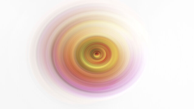 Abstract colorful radial distortion creating a vibrant optical vortex on transparent