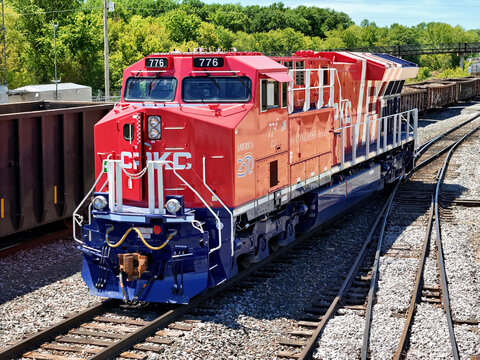 Savana, Illinois, May 14, 2026, Kansas City Southern (CPKC) AMERICA 250  commemorative unit 776