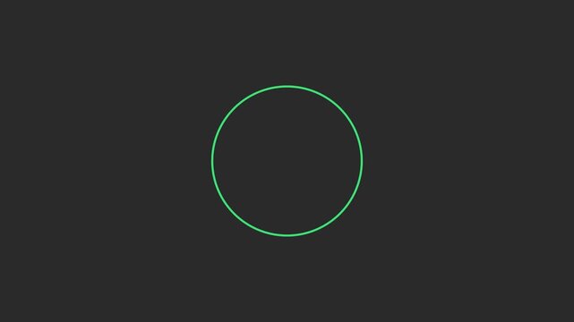 Green check mark animation circle success for user interface 4k