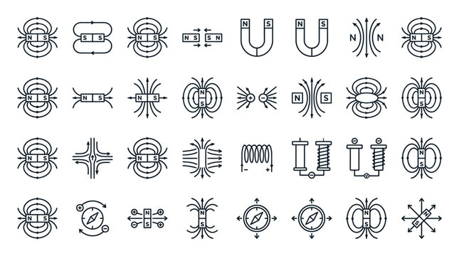 Dynamic Illustrated Guide to Magnetic Fields Poles and Electromagnetic Principles with Visual Diagrams