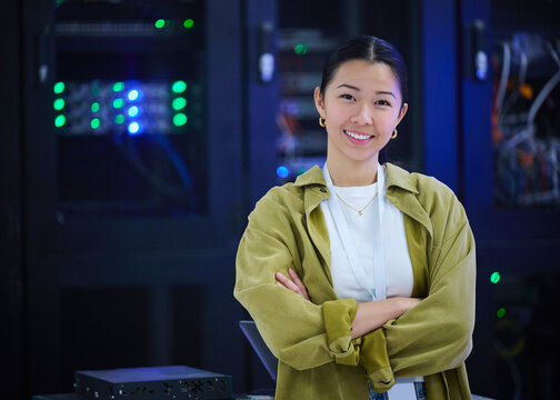 Portrait of Asian Female Technology Professional