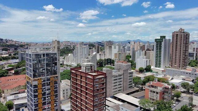 Vista A&eacute;rea dos Bairros Barro Preto e Prado em Belo Horizonte, Minas Gerais, Brasil