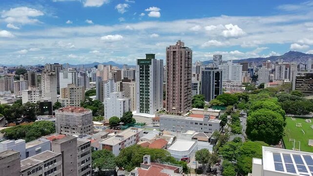 Vista A&eacute;rea dos Bairros Barro Preto e Prado em Belo Horizonte, Minas Gerais, Brasil