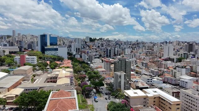 Vista A&eacute;rea dos Bairros Barro Preto e Prado em Belo Horizonte, Minas Gerais, Brasil