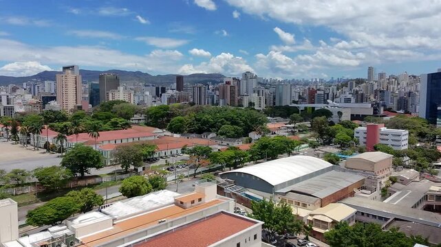 Vista A&eacute;rea dos Bairros Barro Preto e Prado em Belo Horizonte, Minas Gerais, Brasil