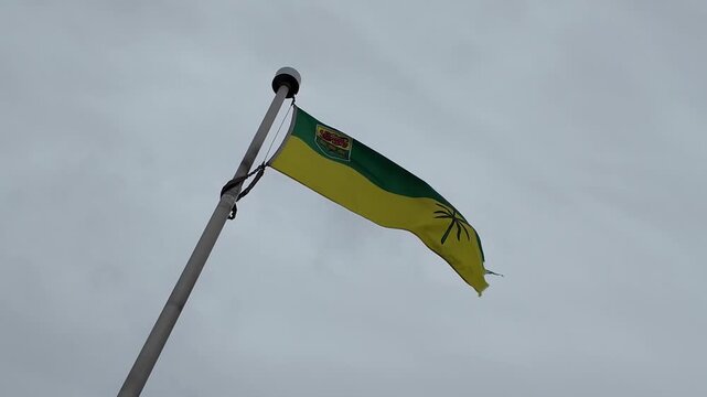 Flags displayed in Alberta Canada