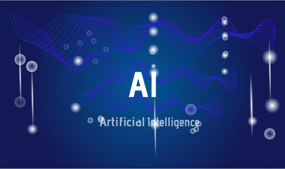 Arttificial Intelligence, Ai circuit, tech, data, hi tech baner © Katrine