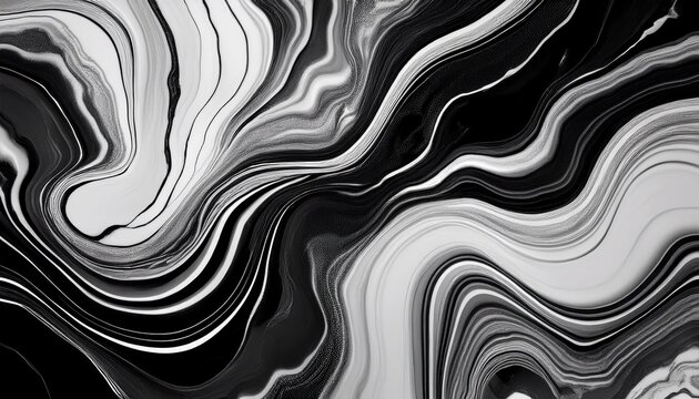 black and white abstract marble agate like wallpaper background