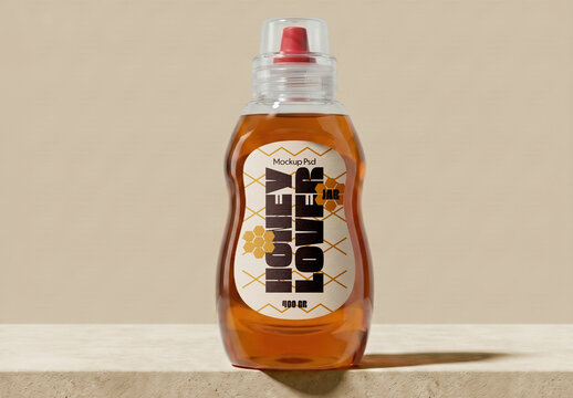Squeeze Bottle Packaging Mockup