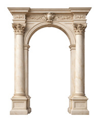 Obraz premium PNG Elegant classical arch with intricate carvings.