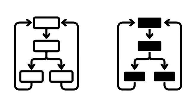 Process Flowchart Icons, Business Workflow Diagrams, Algorithm Steps, Decision Tree Graphics, System Logic Charts