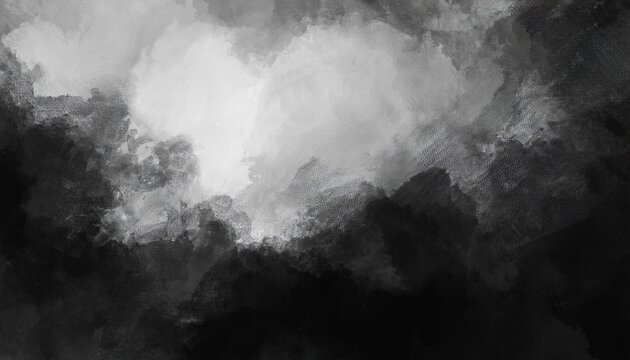 abstract black and white watercolor texture background with dark dramatic grunge effect distressed artistic backdrop for modern creative design and graphic projects
