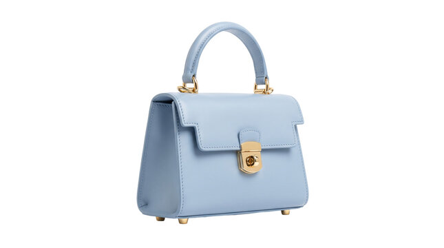 Small Light Blue Ladies Handbag Purse.