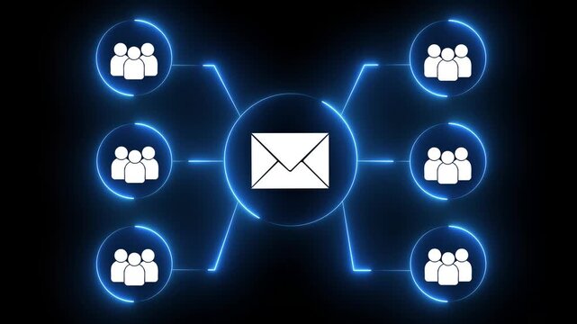 Email security solution concept on the transparent background. Automated secure mail scanning system and data protection. Motion graphics of security idea. 4k motion video .