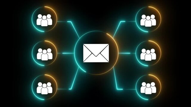 Email security solution concept on the transparent background. Automated secure mail scanning system and data protection. Motion graphics of security idea. 4k motion video .