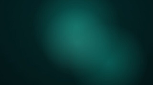 Abstract dark green blurred gradient background with slow moving light leaks and soft glowing effects. Loop. 4K