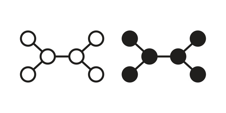Ethylene molecule icon
