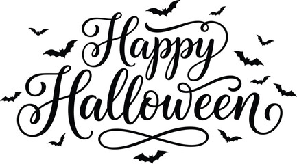 Happy halloween greeting with bats © Anupam