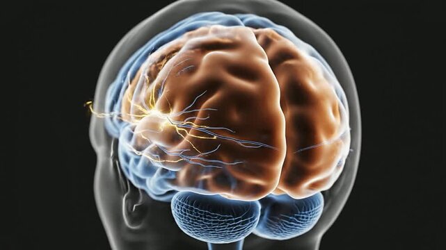 Detailed Anatomical Visualization Of The Visual Cortex Activating In Response To Stimuli Highlighting Neural Connections
