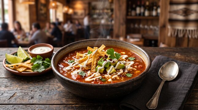 Mexican Sopa Azteca Tomato Soup