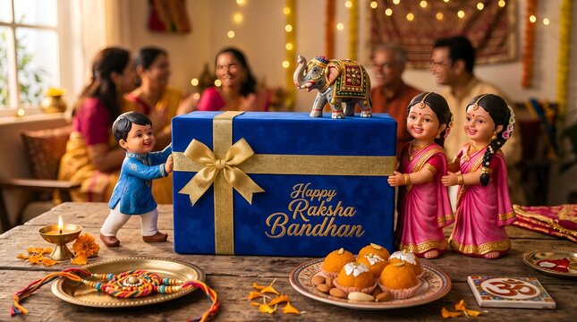 Happy Raksha bandhan 2026, raksha bandhan themed poster with minimalistic elements
