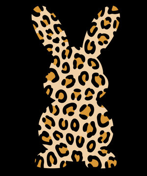 Leopard Print Bunny Rabbit Cute Spring