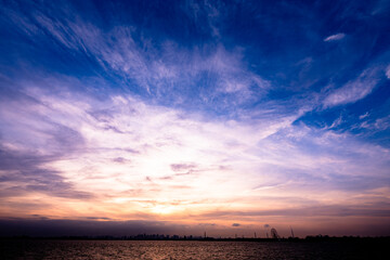 海に沈む夕日 © Kenta