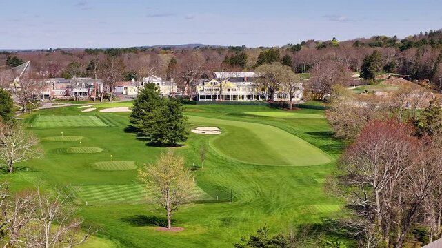Aerial View of The Country Club in Brookline Massachusetts