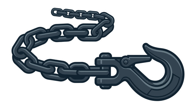 Heavy Duty Tow Hook and Chain