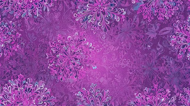 Abstract Floral Pattern Swirling in Soft Pink and Purple Tones Close Up