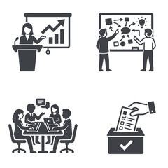 Fototapeta premium Business people communicating in office.