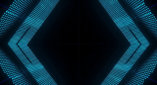 Digital abstract background with glowing blue light particles technology abstract background particle connection innovation electric creative