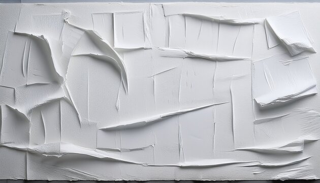 White Poster Texture Adhered By Wheat Paste White Wheatpaste Street Poster Style Texture Background