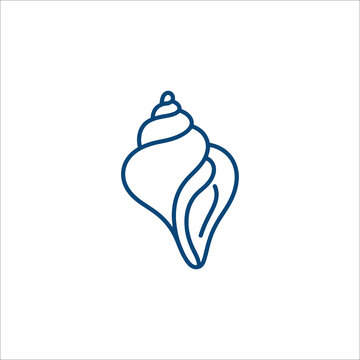 Seashell Line Art Icon