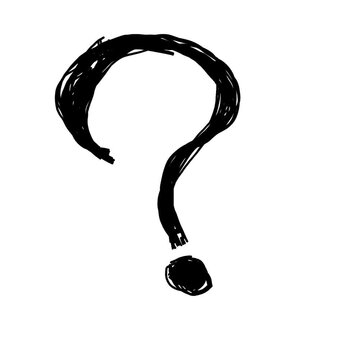Hand drawn sketchy question mark animation with jitter effect for motion design