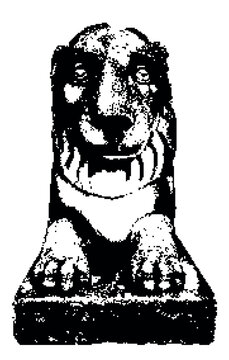 Pixel Art Sphinx Statue Ancient Egyptian Mythological Creature