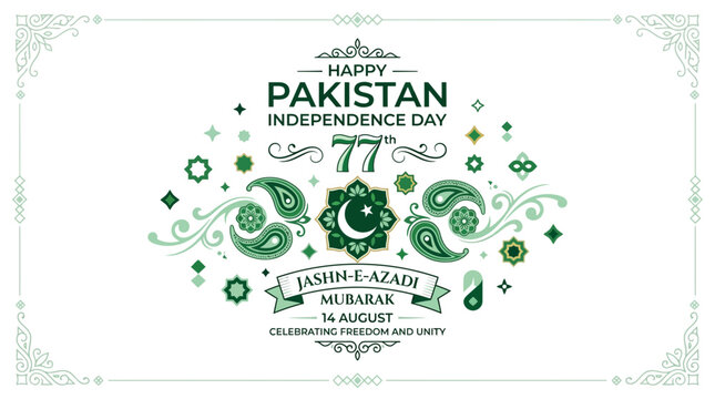 Happy Pakistan Independence Day 77th Jashn-e-Azadi Mubarak