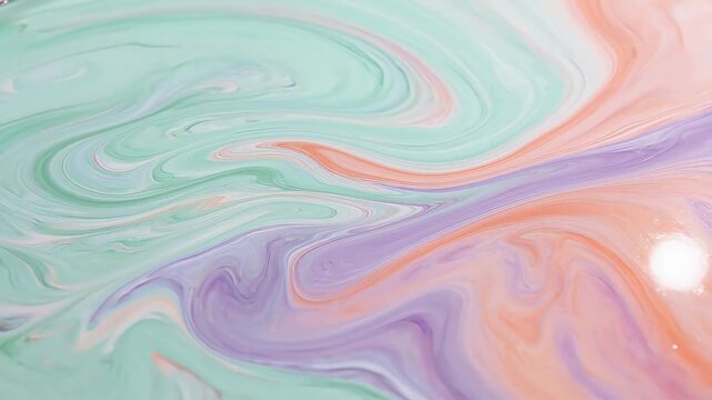 Colorful swirling liquid patterns