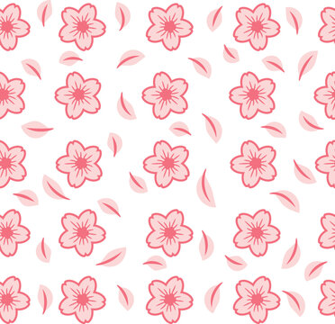 Hand Drawn Flower Seamless Pattern vector