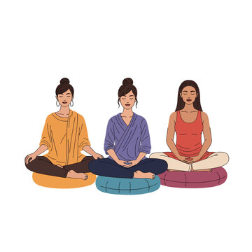 Women Celebrate Rishi Panchami with Meditation Outdoors