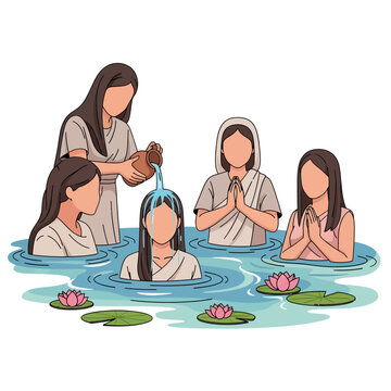 Women celebrate Rishi Panchami with ritual bath and prayer in water