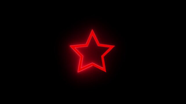 A glowing star hovering above symbolizes loyalty rewards, bonus points, Motion graphics make star more on a black background
