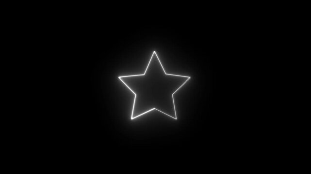 A glowing star hovering above symbolizes loyalty rewards, bonus points, Motion graphics make star more on a black background