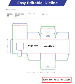 square hanging display box dieline template box dieline die lines packaging custom dieline  box cardboard box dieline pizza box dieline printable product packaging layout,