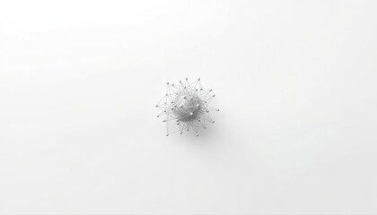 Fototapeta premium Silver metallic dust particles swirling in abstract circular formation with metallic particles abstract circular background movement floating minimalist ethereal contrast spherical artistic