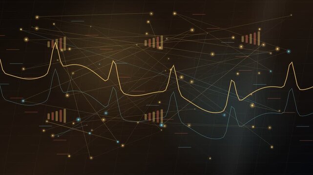 Financial market volatility background